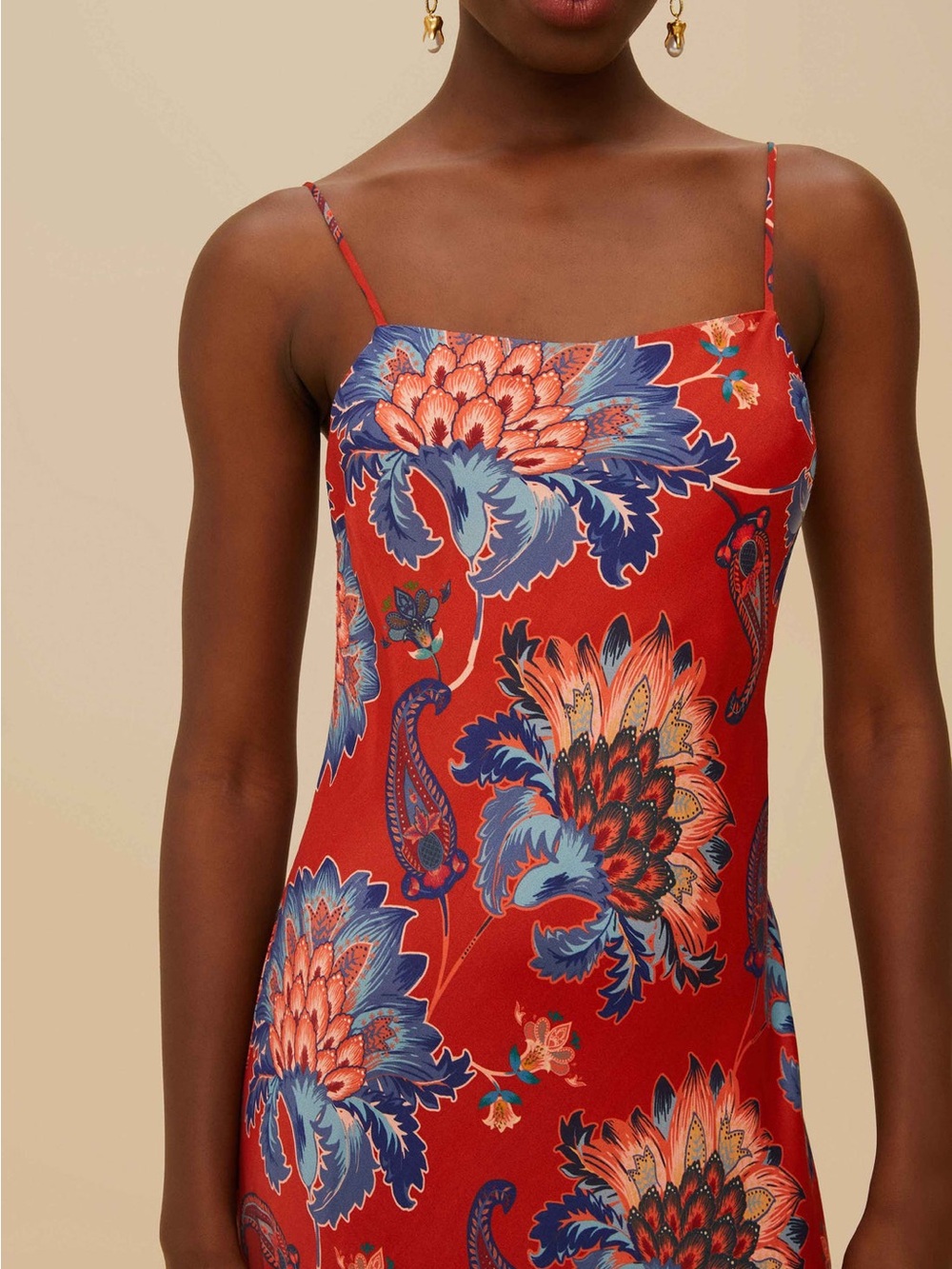 Farm Rio Red Luang Maxi Dress - Picture 3 of 8
